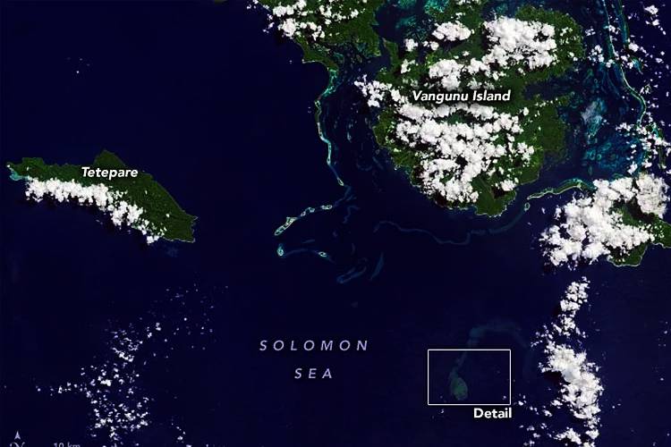 NASA Satellite จับตาการปะทุของภูเขาไฟใต้น้ำ Kavachi